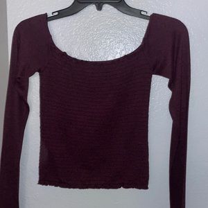 Small Hollister maroon long sleeve